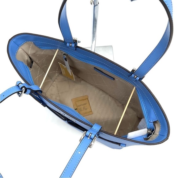 Michael Kors Jet Set Medium Pocket Tote Bag South Pacific Blue - Picture 6 of 12